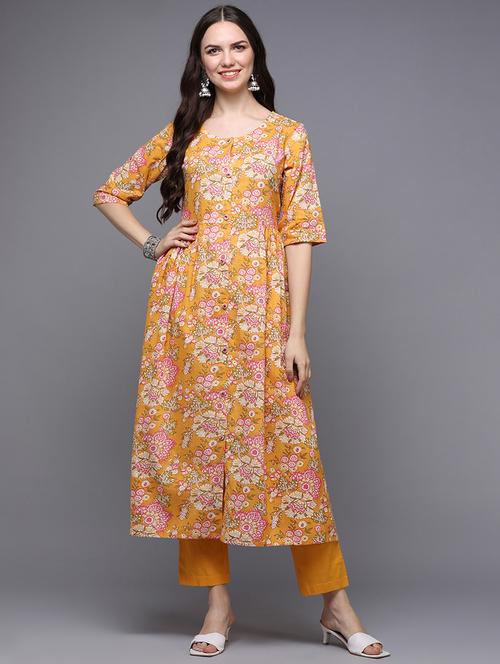 women's front slit kurta - 20083509 - Very Small Image - 1