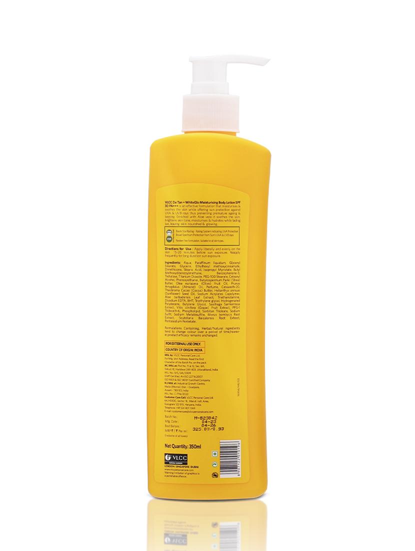 vlcc detan + white glow moisturising body lotion spf 30 pa+++ - 350 ml - 20084977 - Zoom Image - 4