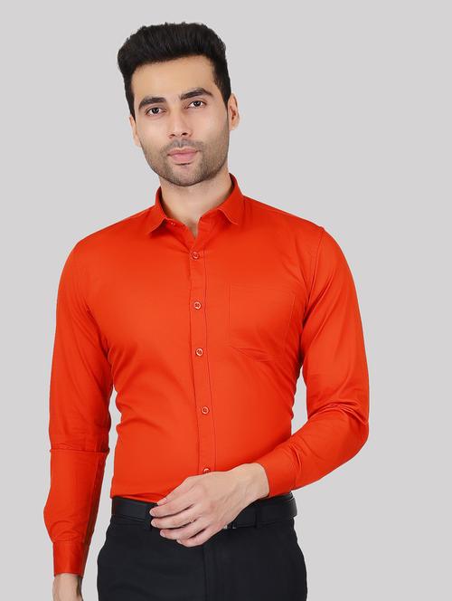 shirt collar solid formal shirt - 20085321 - Very Small Image - 1