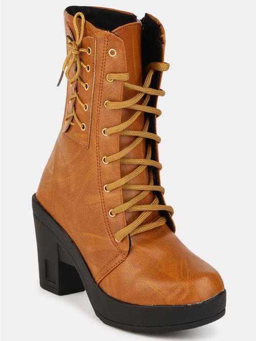 brown lace-up boot - 20085507 - Very Small Image - 1