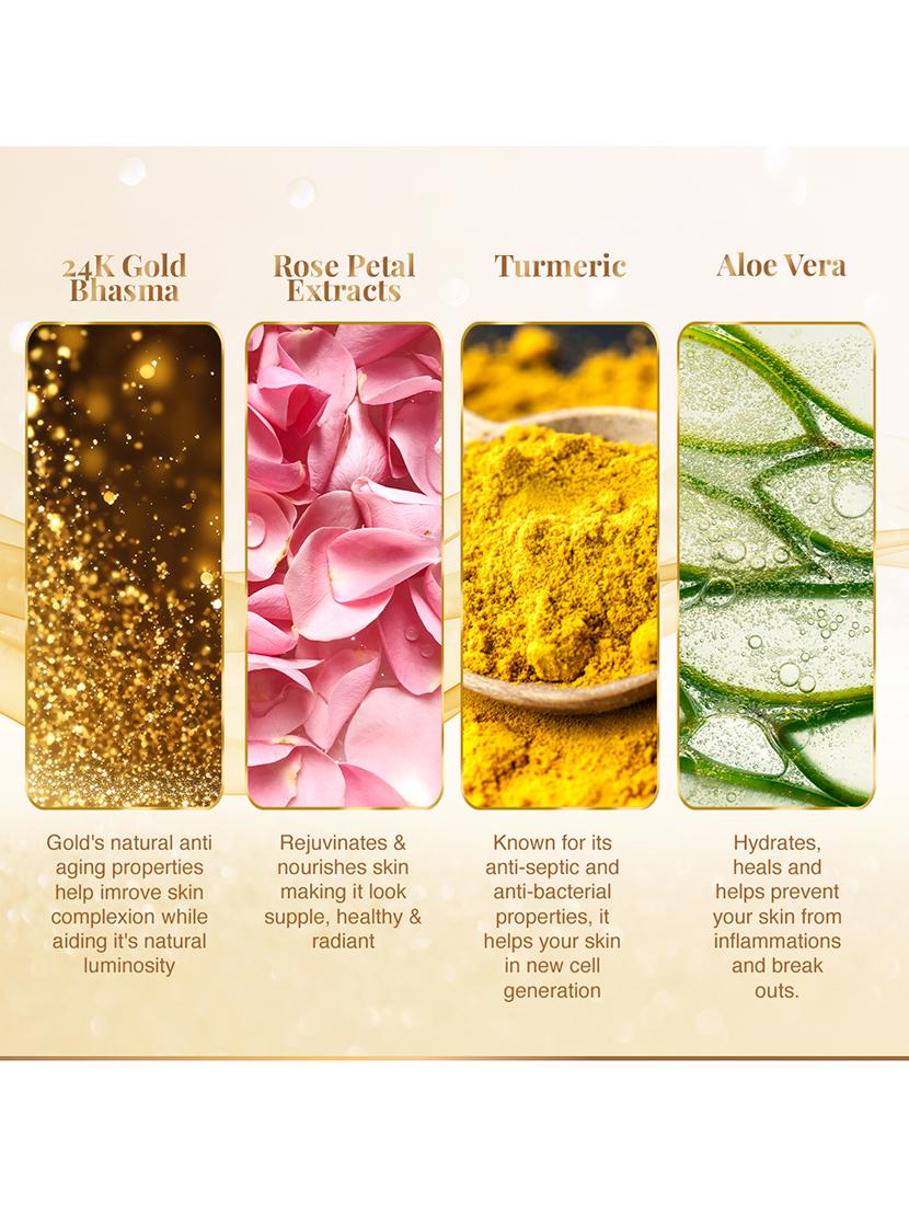 vlcc gold facial kit for luminous & radiant complexion - 60 g -parlour glow - 20085531 - Zoom Image - 6