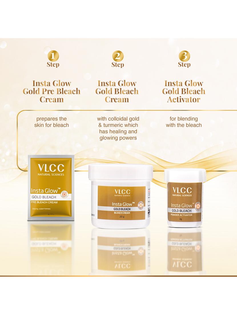 vlcc insta glow gold bleach - 30 g ( pack of 6 ) - 20088101 - Zoom Image - 2
