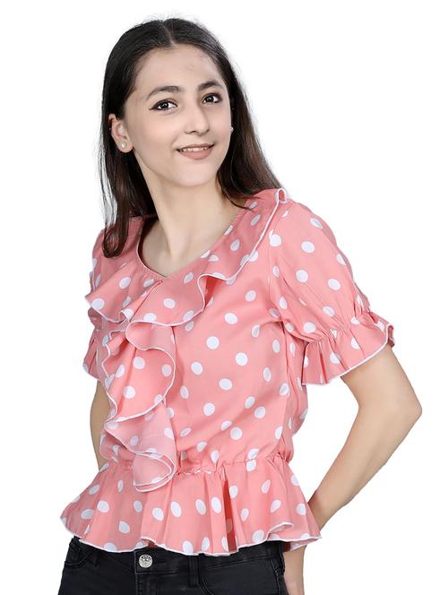 pink cotton blend top - 20088797 - Very Small Image - 1