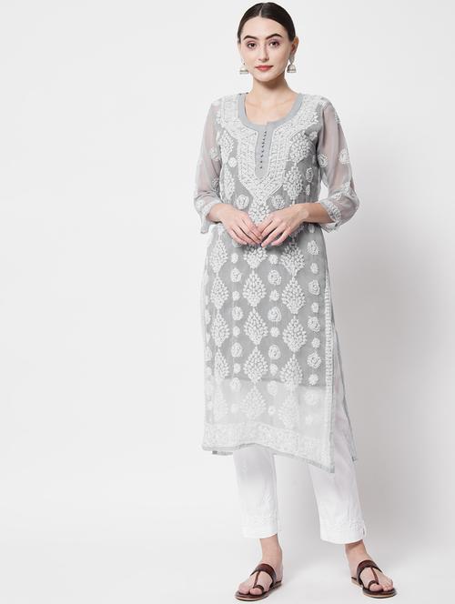 women's straight kurta - 20095582 - Very Small Image - 1