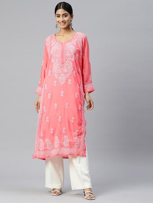 women's straight kurta - 20095611 - Very Small Image - 1