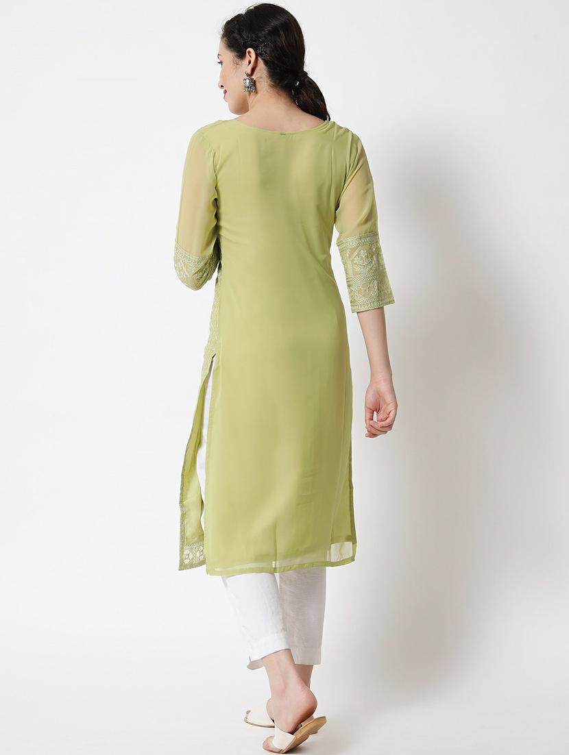women's straight kurta - 20098329 - Standard Image - 4