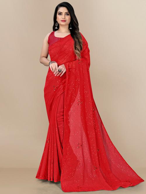 women's embellished saree with blouse - 20098677 - Very Small Image - 1