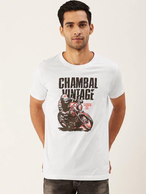 round neck printed regular t-shirt - 20098855 - Very Small Image - 1