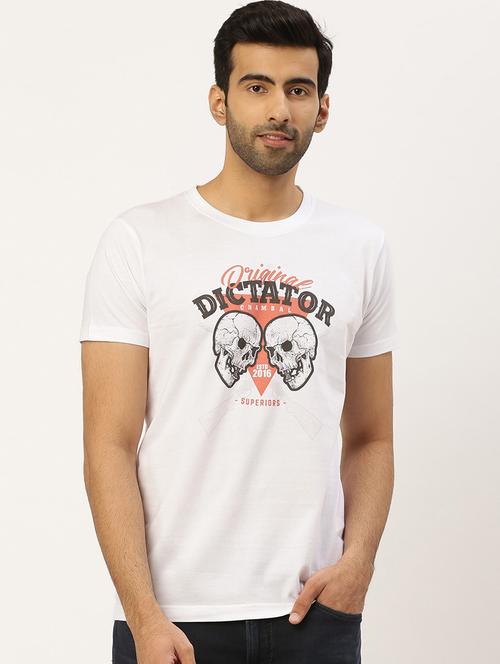 round neck printed regular t-shirt - 20098895 - Very Small Image - 1