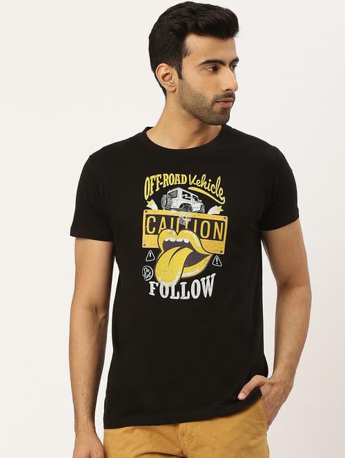 round neck printed regular t-shirt - 20098921 - Very Small Image - 1