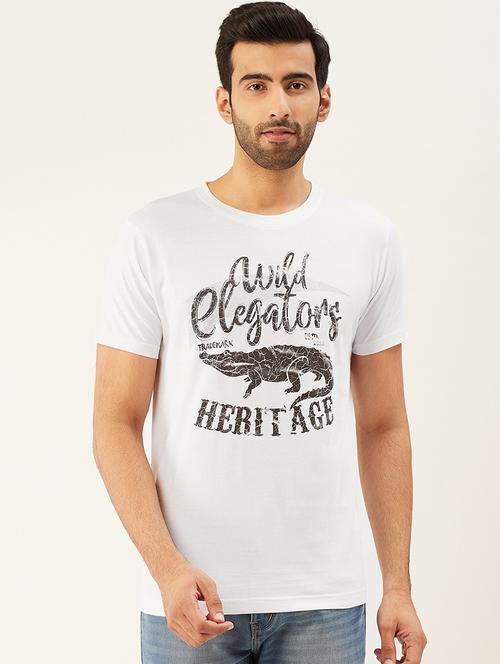 round neck printed regular t-shirt - 20098923 - Very Small Image - 1