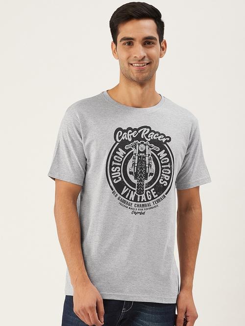 round neck printed regular t-shirt - 20099096 - Very Small Image - 1