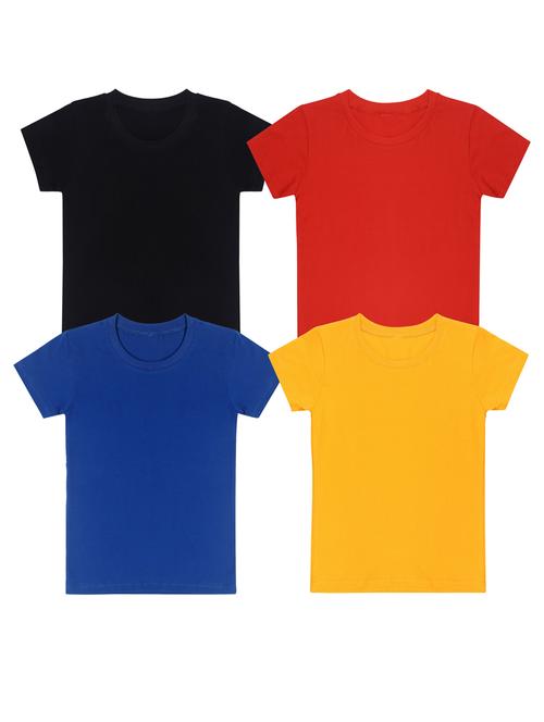 pack of 4 boys solid t-shirt - 20099629 - Very Small Image - 1
