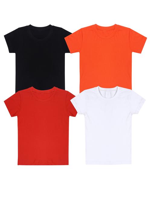 pack of 4 boys solid t-shirt - 20099635 - Very Small Image - 1