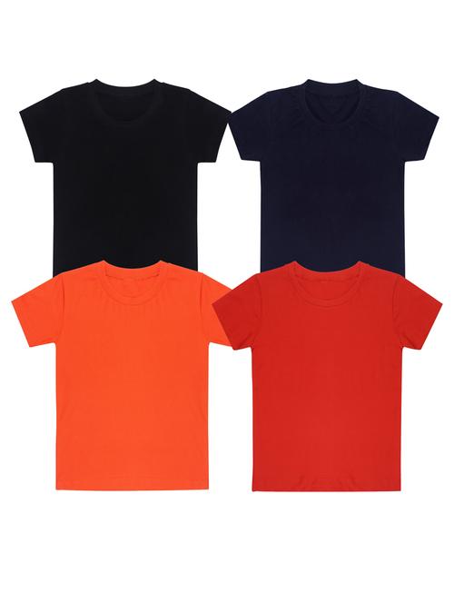 pack of 4 boys solid t-shirt - 20099638 - Very Small Image - 1