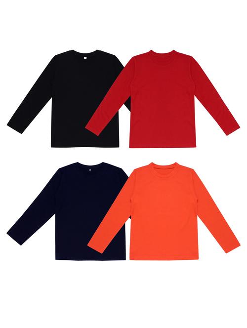 pack of 4 boys solid t-shirt - 20099664 - Very Small Image - 1