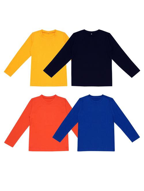 pack of 4 boys solid t-shirt - 20099670 - Very Small Image - 1