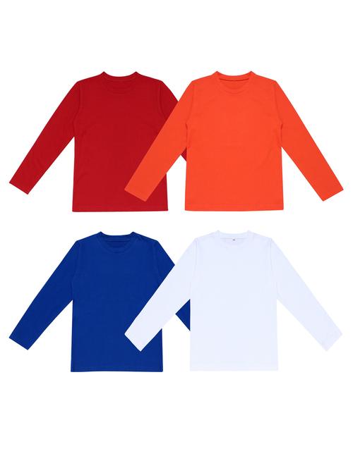 pack of 4 boys solid t-shirt - 20099671 - Very Small Image - 1