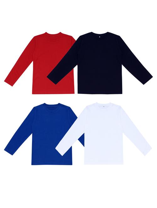 pack of 4 boys solid t-shirt - 20099673 - Very Small Image - 1