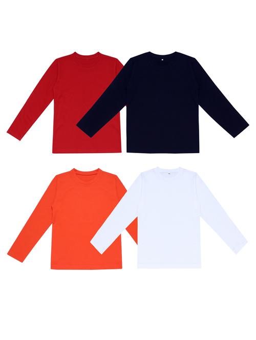 pack of 4 boys solid t-shirt - 20099674 - Very Small Image - 1