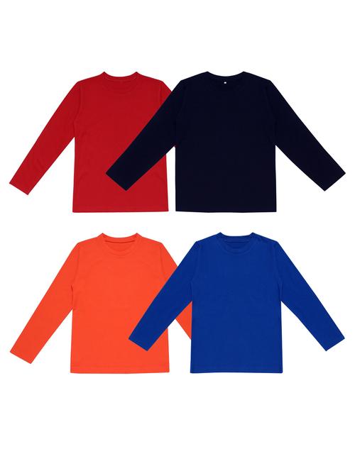 pack of 4 boys solid t-shirt - 20099675 - Very Small Image - 1