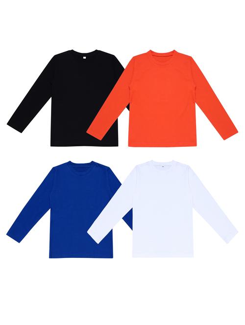 pack of 4 boys solid t-shirt - 20099682 - Very Small Image - 1