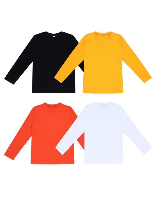 pack of 4 boys solid t-shirt - 20099688 - Very Small Image - 1