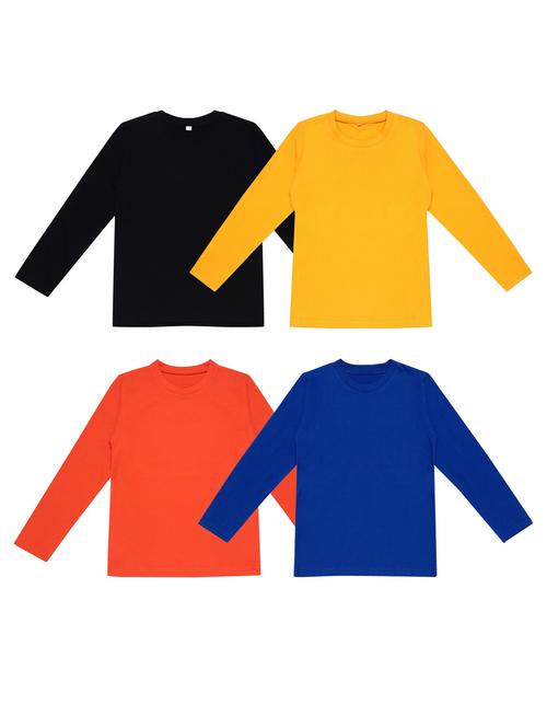 pack of 4 boys solid t-shirt - 20099689 - Very Small Image - 1