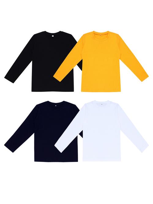 pack of 4 boys solid t-shirt - 20099690 - Very Small Image - 1