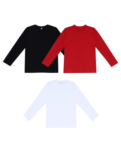 pack of 3 boys solid t-shirt - 20099699 - Very Small Image - 1