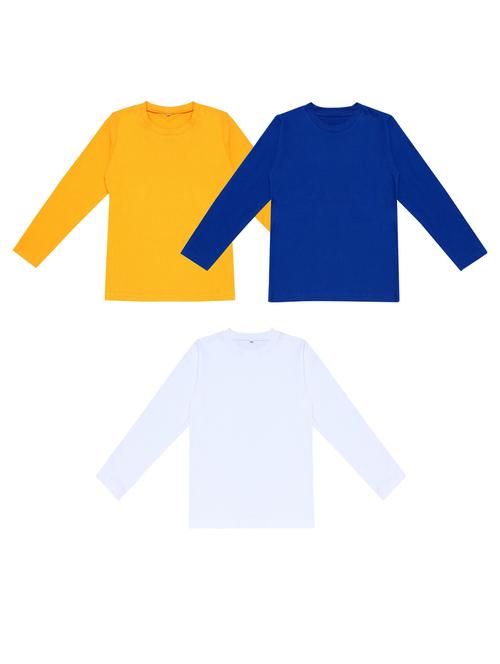 pack of 3 boys solid t-shirt - 20099704 - Very Small Image - 1