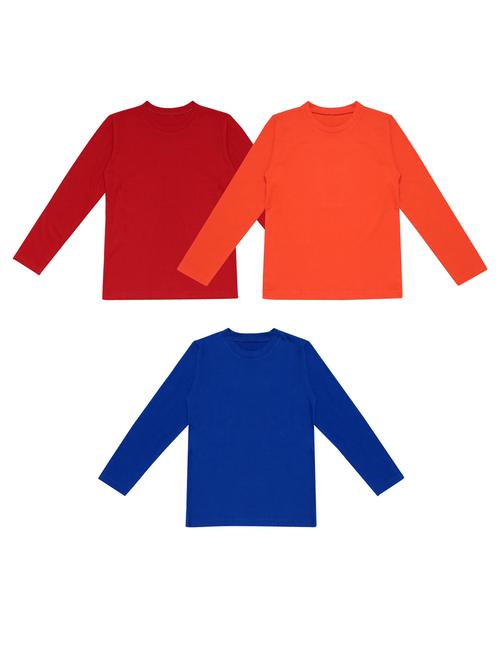 pack of 3 boys solid t-shirt - 20099713 - Very Small Image - 1