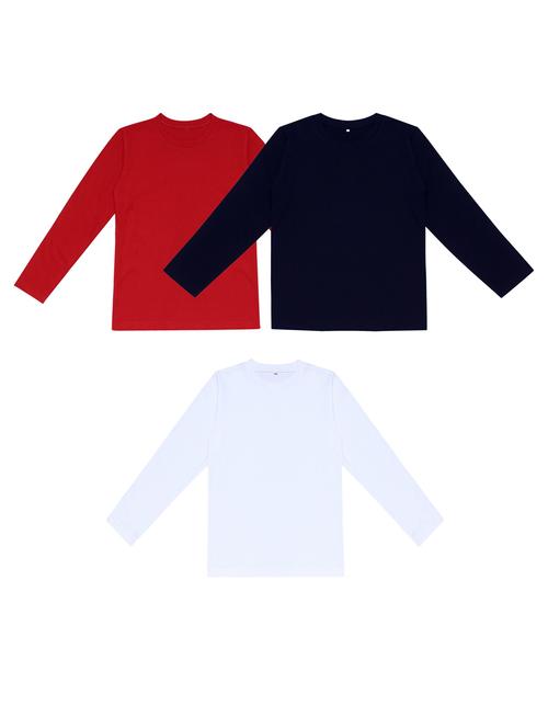 pack of 3 boys solid t-shirt - 20099714 - Very Small Image - 1