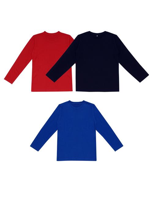 pack of 3 boys solid t-shirt - 20099715 - Very Small Image - 1