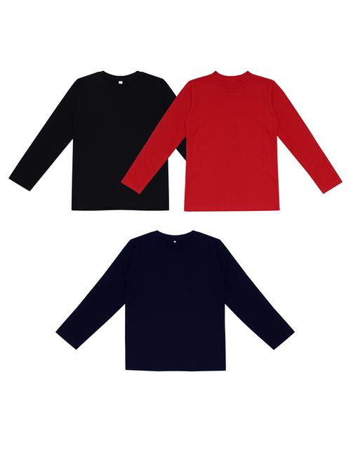 pack of 3 boys solid t-shirt - 20099717 - Very Small Image - 1