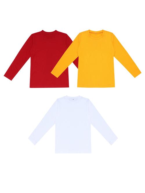 pack of 3 boys solid t-shirt - 20099718 - Very Small Image - 1