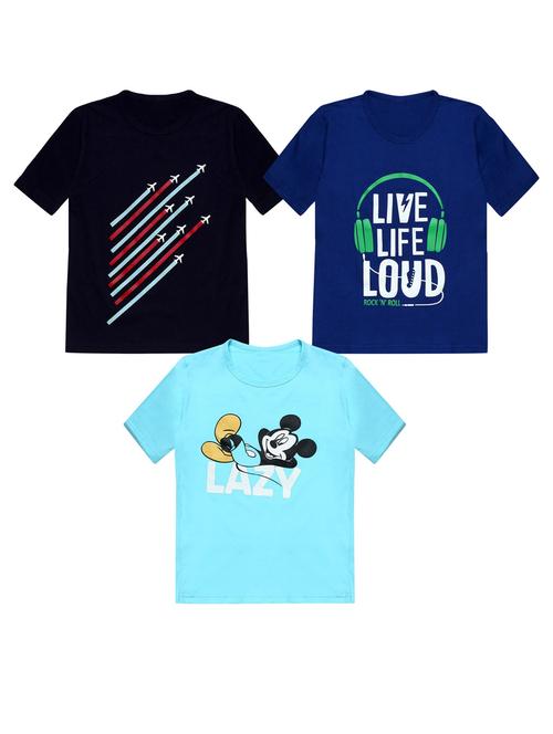 pack of 3 boys printed t-shirt - 20099960 - Very Small Image - 1