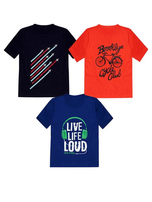 pack of 3 boys printed t-shirt - 20099969 - Very Small Image - 1