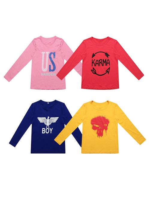 boys round neck printed t-shirts combo - 20100109 - Very Small Image - 1