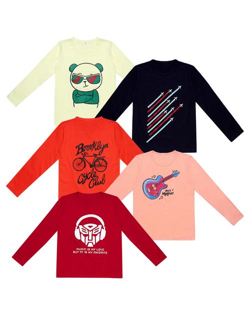 pack of 5 printed t-shirt - 20100303 - Very Small Image - 1