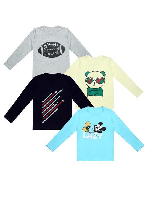 pack of 4 printed t-shirt - 20100426 - Very Small Image - 1