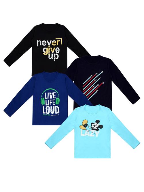 pack of 4 printed t-shirt - 20100451 - Very Small Image - 1