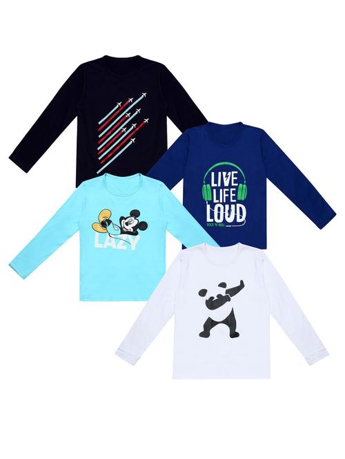 pack of 4 printed t-shirt - 20100511 - Very Small Image - 1