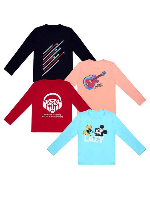 pack of 4 printed t-shirt - 20100520 - Very Small Image - 1