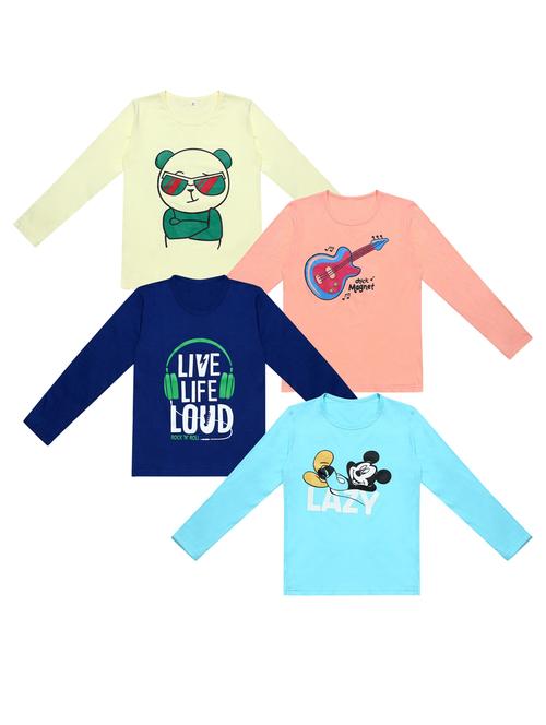 pack of 4 printed t-shirt - 20100540 - Very Small Image - 1