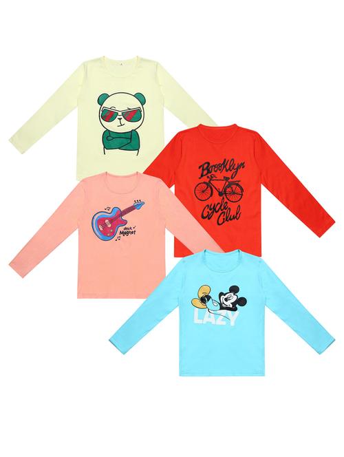 pack of 4 printed t-shirt - 20100552 - Very Small Image - 1