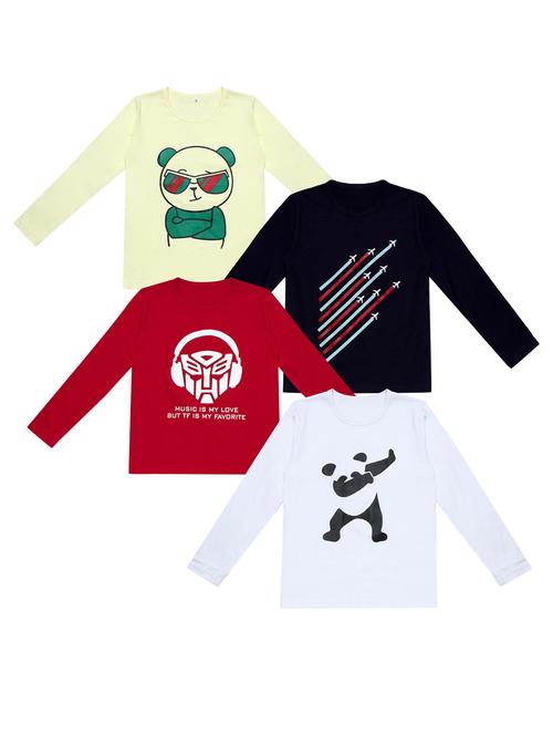 pack of 4 printed t-shirt - 20100559 - Very Small Image - 1