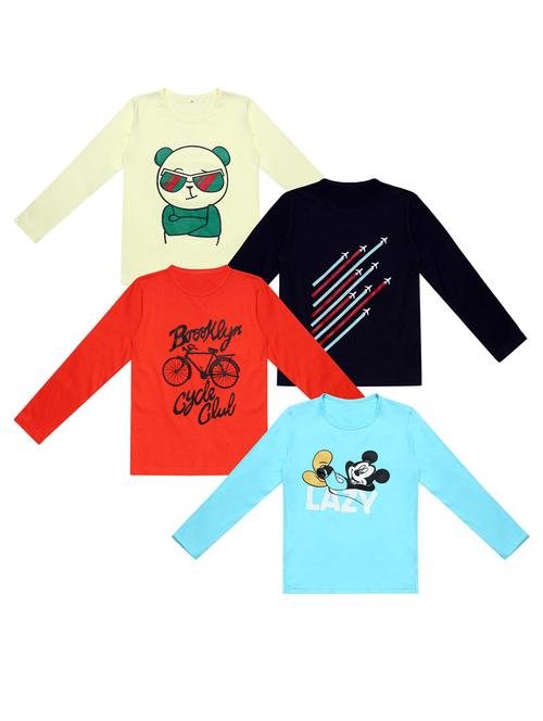 pack of 4 printed t-shirt - 20100567 - Very Small Image - 1