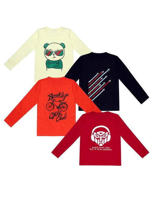 pack of 4 printed t-shirt - 20100570 - Very Small Image - 1