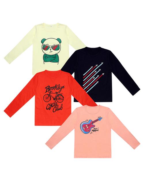 pack of 4 printed t-shirt - 20100571 - Very Small Image - 1